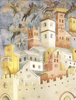 GIOTTO di Bondone The Devils Cast out of Arezzo (mk08) china oil painting image